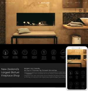 New Zealand affordable web design - Featured website - Naked Flame