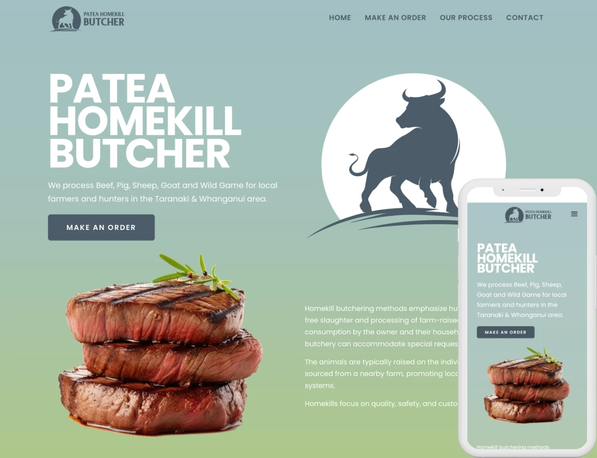 Affordable Web Design Near Me - Eltham Dawnbreak Homekill Butcher