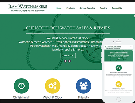 Affordable Web Design Near Me - Ilam Watchmakers