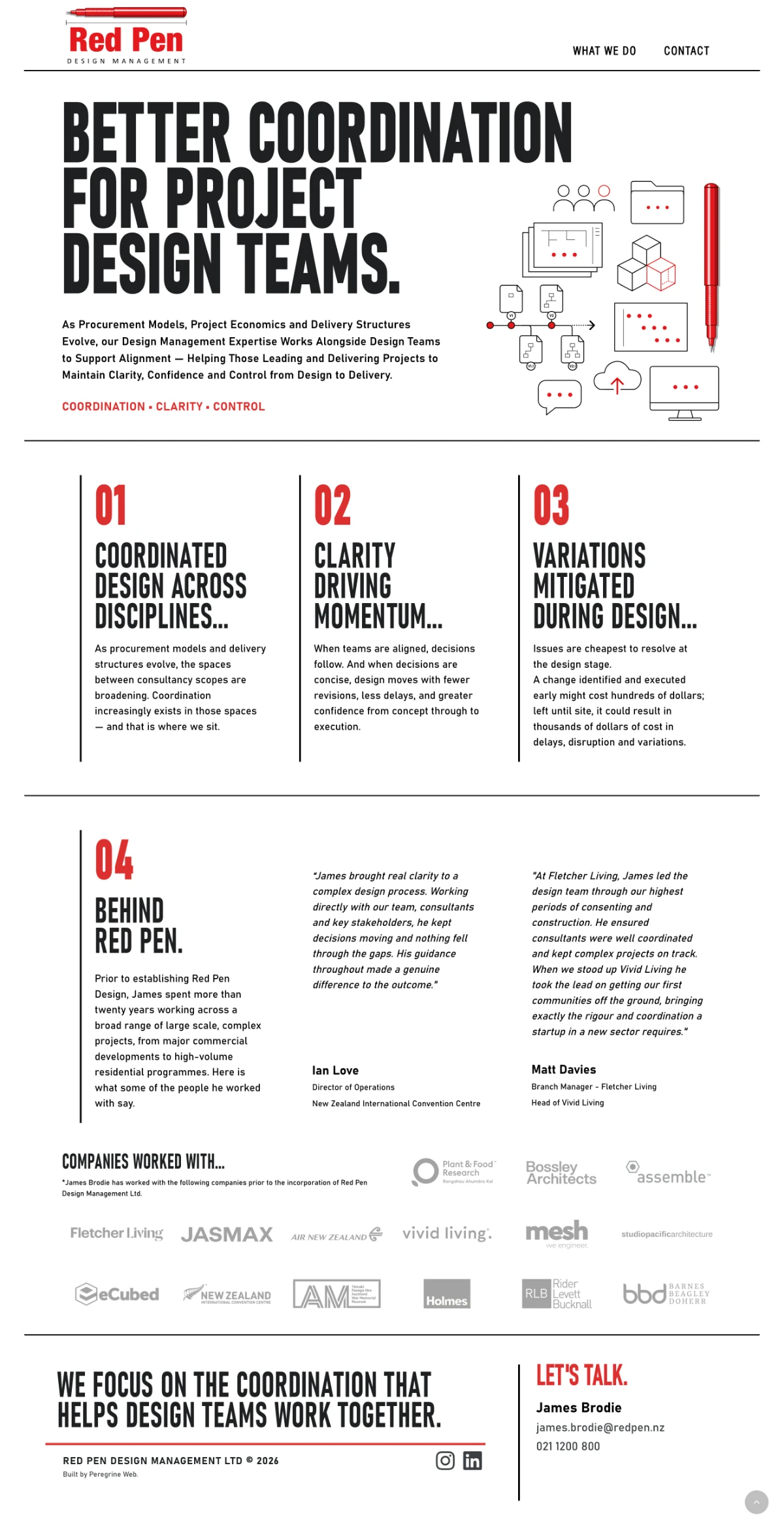 Small Business Webdesign by Peregrine Web - Red Pen Design Management