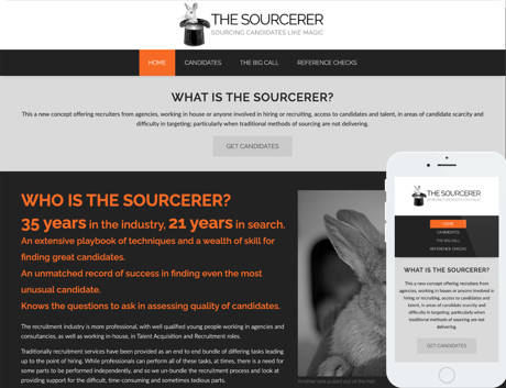 Affordable NZ Webdesign Peregrine Web - Recent Works - The Sourcerer