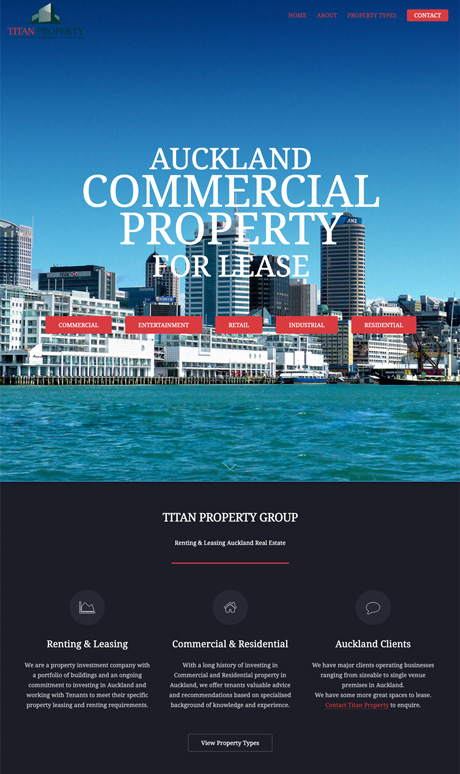 Small Business Webdesign Peregrine Web - Portfolio - Titan Property